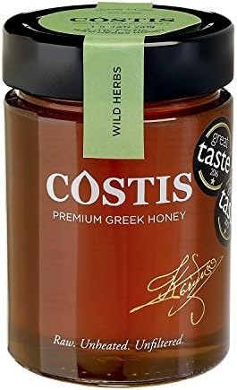 Raw Unheated Unfiltered Greek Honey from wild Herbs 450gr