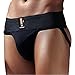 KD Willmax Jockstrap Gym Cotton Supporter with Cup Pocket Multi Sport -Blk, XL