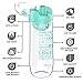 Artoid Mode 32oz Inspirational & Motivational Fruit Infusion Sports Water Bottle with Time Markings and Innovative Infuser, One-Click Flip Top and BPA Free