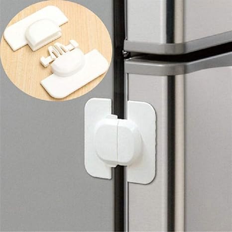 CoolBELL Cabinet Locks Child Safety Refrigerator Lock Drawer Locks Baby Proof Fridge Lock Kids
