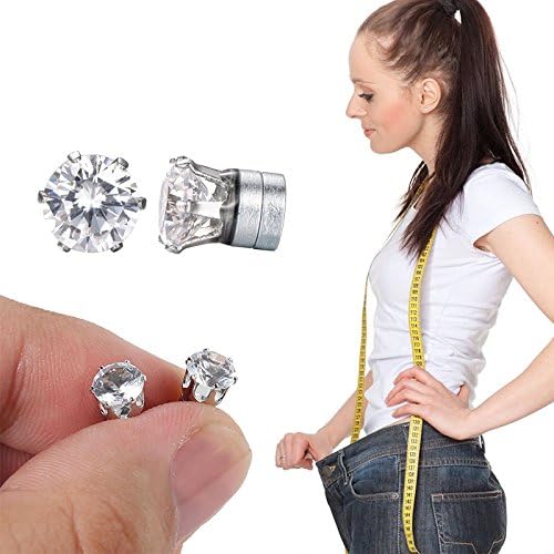 SHOP-STORY - Diamond Earrings - Organic Slimming Magnet - Reduces Stress Fatigue and Promotes Natural Weight Loss
