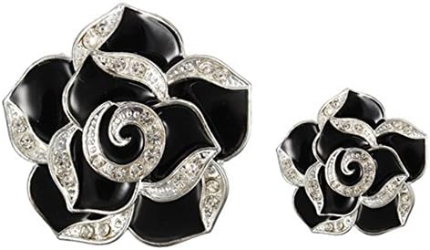 JINBEST Car Vent Clip Air Freshener Diamond Flower with Clip Unique Gift Idea (Black)