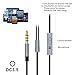 Teleson In-Earbuds Earphone Headphones with Mic Stereo Bass with 3.5mm headset MK801 (Gun metal)