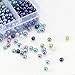 BEADNOVA Satin Pearls Beads for Crafts Tiny Loose Glass Imitation Pearls for Jewelry Making (4mm, 1000pcs, Multi Color)