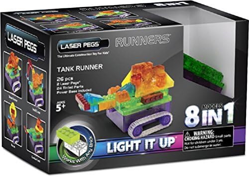 Laser Pegs 8-in-1 Tank Runner Building Set