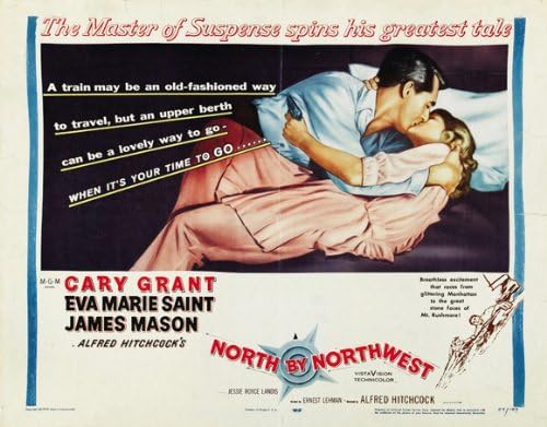 Image result for north by northwest train poster