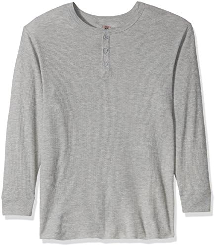 hanes thermal henley