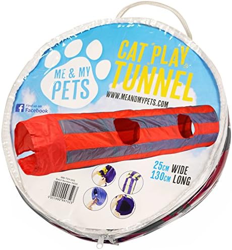 Me & My Pets Cat Play Tunnel - Choice of Colour