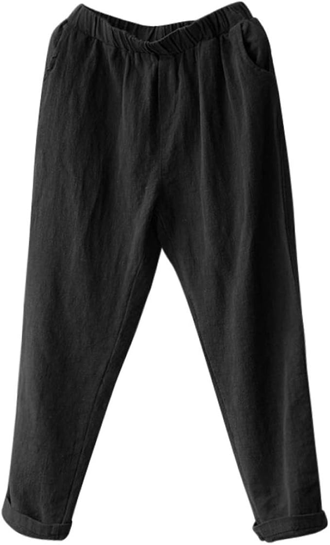 plus size linen harem pants