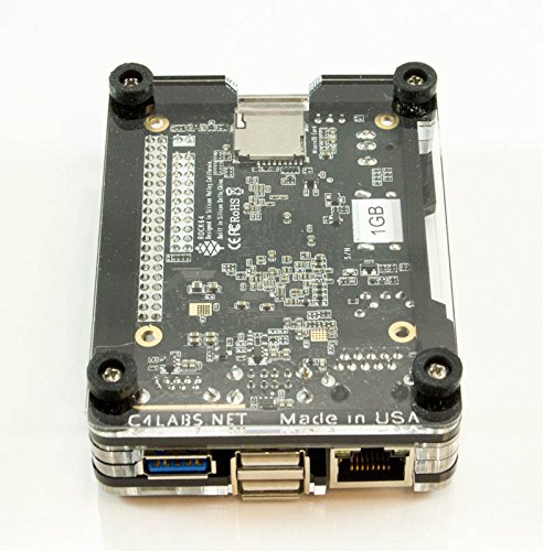 ROCK64 CASE Zebra Black Ice for the Rock64 Media Board ~ C4Labs