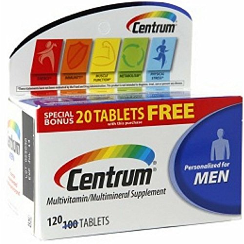 Centrum Mens 120 Ct Size 120 C Centrum Multivitiamin Men Under 50 Bonus Size 100 + 20 Free 120ct