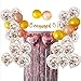 Engagement Party Decorations Set, Includes Confetti Balloons, Engaged Banner, Rose Gold and Gold Balloons, Tinsel Curtain and Heart Balloons Also Ideal for Bachelorette Party Supplies or Bridal Shower