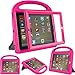 eTopxizu Kids Case with Built-in Screen Protector for iPad 4, iPad 3 and iPad 2, Shockproof Convertible Handle Stand Case Cover for iPad 2nd 3rd 4th Generation, Rose Pink