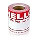 100 Name Tags - 2-5/16 x 4 inch - Hello My Name is Stickers Labels, Name Tags Visitor Sticker Badges Write on Adhesive Color Simple Basic Blank (Red)