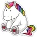 Unicorn Sticker Decal Fat Cute Colorful Large 5