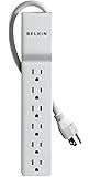 Belkin BE106000 6-Outlet Commercial Power Strip Surge Protector with 10-Foot Power Cord, 700 Joules (BE106000-10)