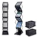 Yescom Portable Pop Up 6 Pocket Literature Rack Stand with Carrying Bag Black