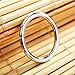 AllenCOCO 2.5mm 925 Sterling Silver CZ Simulated Diamond Stackable Ring Eternity Bands for Women（8）