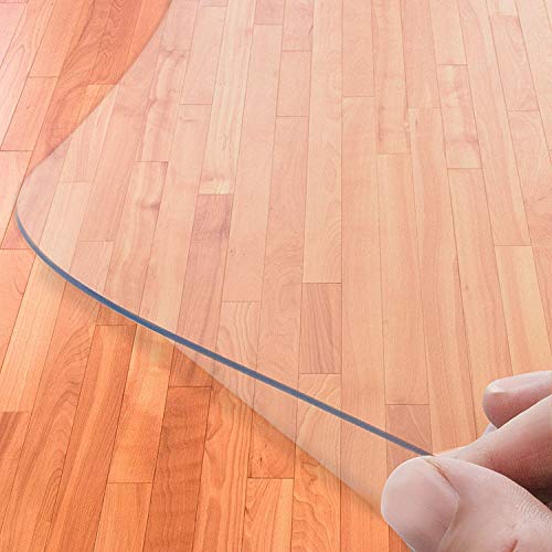 Azadx 36" X 48" Office Chair Mat, Transparent Hard Floors Protector with Lip, Home Office Chair Mats for Hard Surfaces (36 x 48'' with Lip) - Thumbnail 5