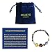Believe London Solar System Bracelet With Jewelry Bag & Meaning Card | Adjustable Bracelet To Fit Any Wrist | 9 Planets Galaxy Universe Guardian