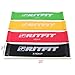 RitFit Resistance Loop Bands - Set of 4 Fitness Exercise Bands for Fitness Workouts - Stretching and Physical Therapy - Plus Free Exercise Book, Video & Carrying Bag