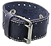 Rev CHO-CB Crazy Horse Leather 22mm Lug Width Wide Slate Blue Cuff Watch Band