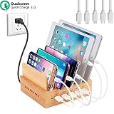 Fastest Charging Station for Multiple Devices, Othoking USB 5-Port Charging Station Dock & Charging Stand Organizer with QC 3.0 for Smartphones, Tablets & Other Gadgets