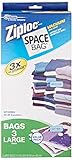 Space Bag # BRS-5303ZG Vacuum Seal Clear Storage Bags, Set of 3 Large Bags (21.5
