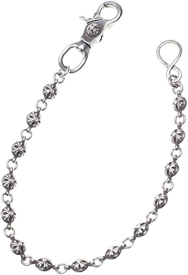 Amazon Co Jp クロムハーツ Chrome Hearts クロスボール 2 ショート Sv ウォレットチェーン ショート シルバー 中古 服 ファッション小物