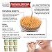 Bamboo Wooden Toothpicks (3000 Bulk Pack) - Round, Strong, Splinter-Free for Teeth and Appetizers