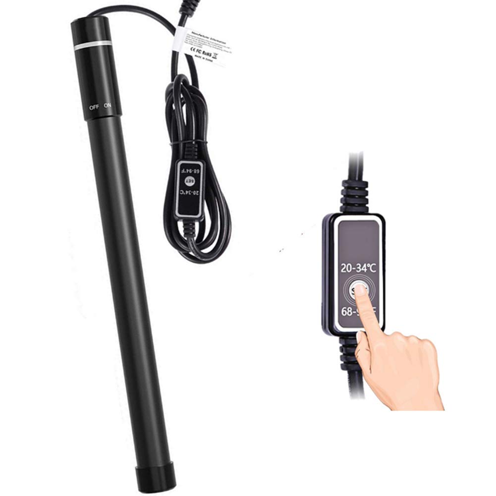 LZHJ 110V Aquarium Heater(500W), Titanium Submersible Fish Tank Heater, with LED Digital Display and