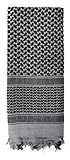 Rothco Shemagh Tactical Desert Scarf, Black/Grey