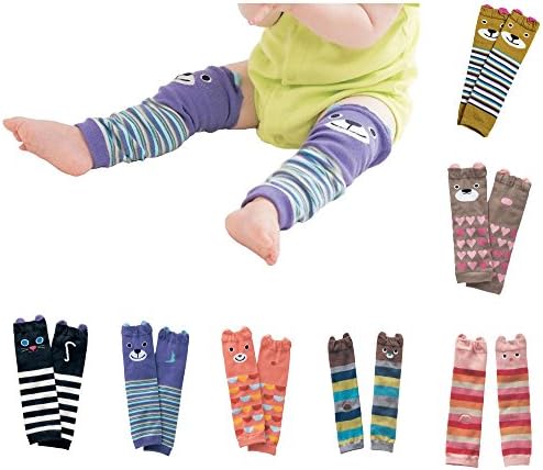7 Pack Baby Toddler Bear Leg Sleeve Warmers Knee Socks Protector For 1~36 Months Baby
