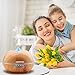 Essential Oil Diffuser, UBEGOOD 400ml Oil Diffuser with Remote, Ultrasonic Aromatherapy Diffuser with 4 Timer & 7 Color Lights, Waterless Auto-Off Humidifier for Bedroom Home - Yellow