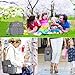 Parents Stroller Organizer Travel Bag with Shoulder Strap Insulated Bottle Holder Lightweight Design Storage Pockets for Bottles,Diapers,Toys,Saliva Towel-Fits All Baby Stroller Models (White Dots)