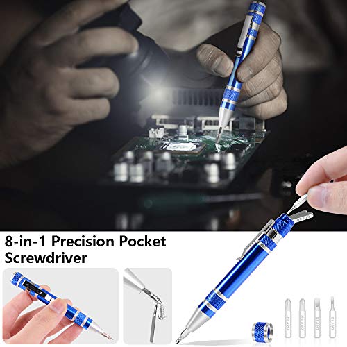 Solder Iron,Soldering Iron Kit,HANDSKIT Electronics Solder Welding Tool Set 60W Adjustable Temperature,5pcs,Soldering Iron Stand,Desoldering Pump,Soldering Tips,Tweezers,Soldering Wire - Thumbnail 4