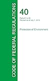Code of Federal Regulations Title 40, Volume