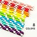 200 Pack Biodegradable Paper Straws | 8 Unique Colors | Polka Dot Drinking Straws | Bulk Paper Straws for Juices, Shakes | Perfect for Party Decorations