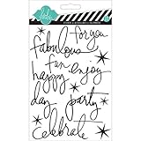 Heidi Swapp Friends Epoxy Stickers, Black/White