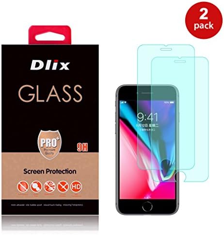 2 packs iPhone 7 Glass Screen Protector 2in1, High clear Glass protector film Earmarked for iPhone7, Easy to Install,Ultra Clear,Bubble Free,Case Friendly