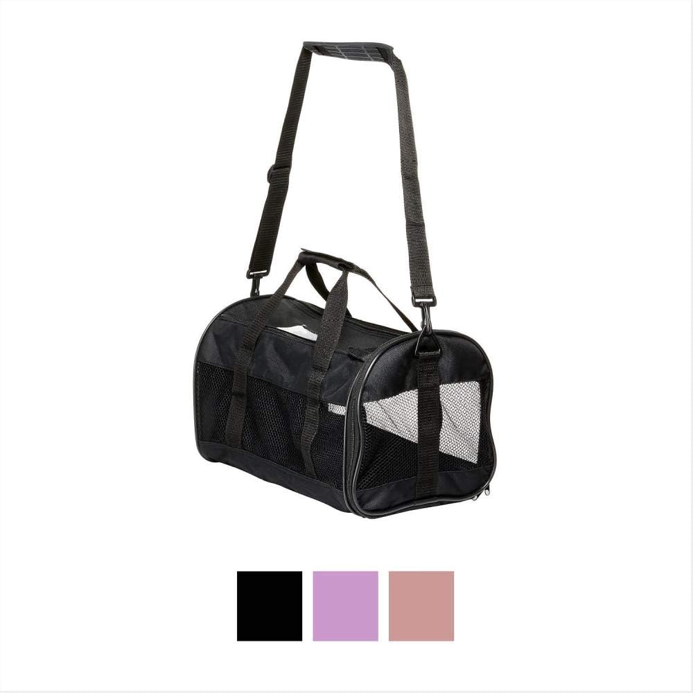 Petmate Soft-Sided Kennel Cab Small Pet Carrier Two Easy-Open Doors 3 Stylish Colors 2 Sizes : Soft Sided Pet Carriers : Pet Supplies