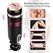 WeDol Male Masturbator Electric Automatic Heating Masturbation Cup with 10 Powerful Thrusting Modes 10 Massage Patterns 10 Speed Frequency & 4 Female Moans 3D Realistic Vagina