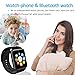 Bluetooth Smart Watch - Smartwatch for Android Phones with SIM Card Slot Camera, Fitness Watch with Sleep Monitor, Pedometer Watch for Men Women Kids Compatible iPhone Samsung LG Huawei HTC Smartphone