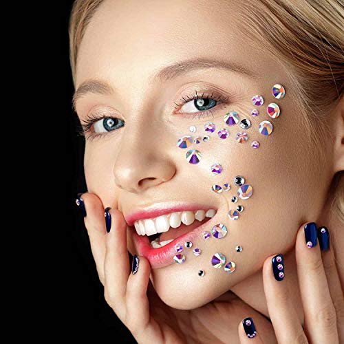 image for Nail Art Rhinestones, Cridoz 9780 Pcs Nail Rhinestones Crystals Rhines