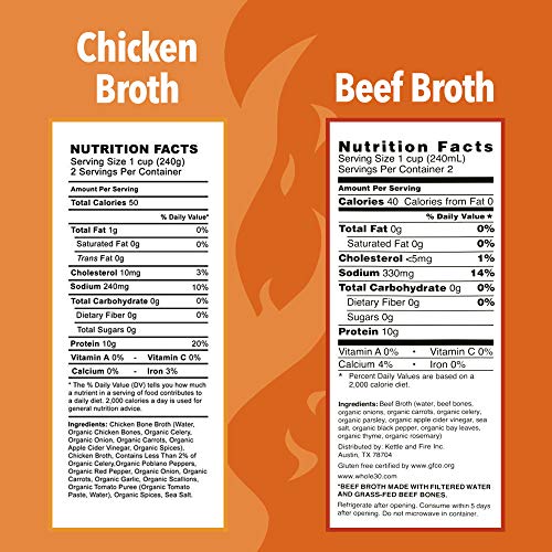 image for Kettle & Fire Bone Broth Soup, Mushroom Chicken, Beef, Chicken, Thai, 