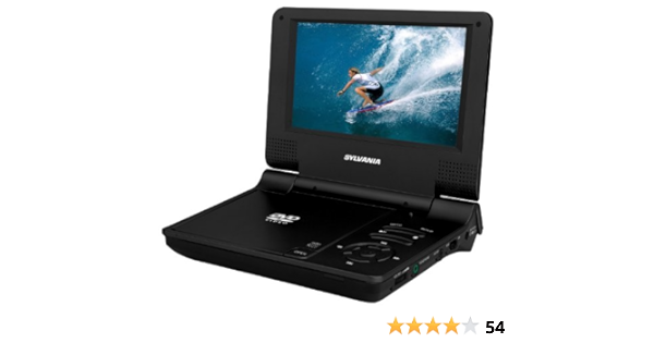Amazon Com Sylvania 7 Inch Reproductor De Dvd Portatil Negro Sdvd7015 Black Electronica