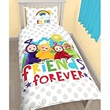 Teletubbies Playtime Single/US Twin Duvet Cover and Pillowcase Set