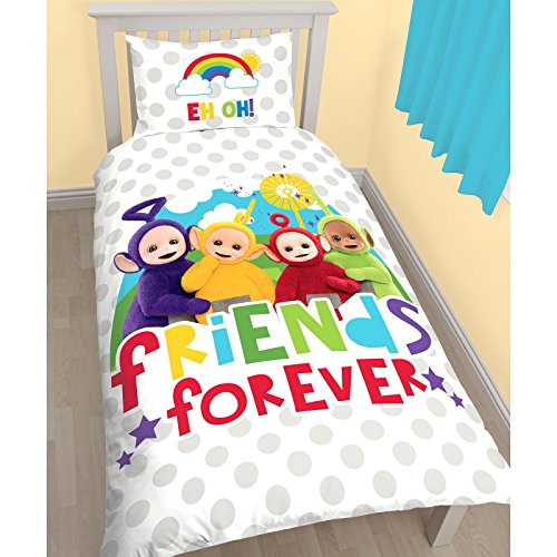 Teletubbies Playtime Single/US Twin Duvet Cover and Pillowcase Set