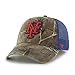 MLB New York Mets '47 Huntsman Closer Camo Mesh Stretch Fit Hat, One Size, Realtree Camouflage
