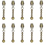 Metal Zipper Sliders 10 Pcs - #3 Zipper Repair Kit, Bronze - by Beaulegan